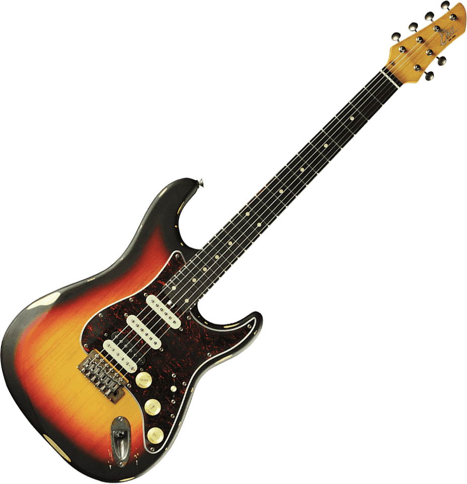 Eko Aire Relic Original Hss Trem Wpc - Sunburst - Str shape electric guitar - Variation 1