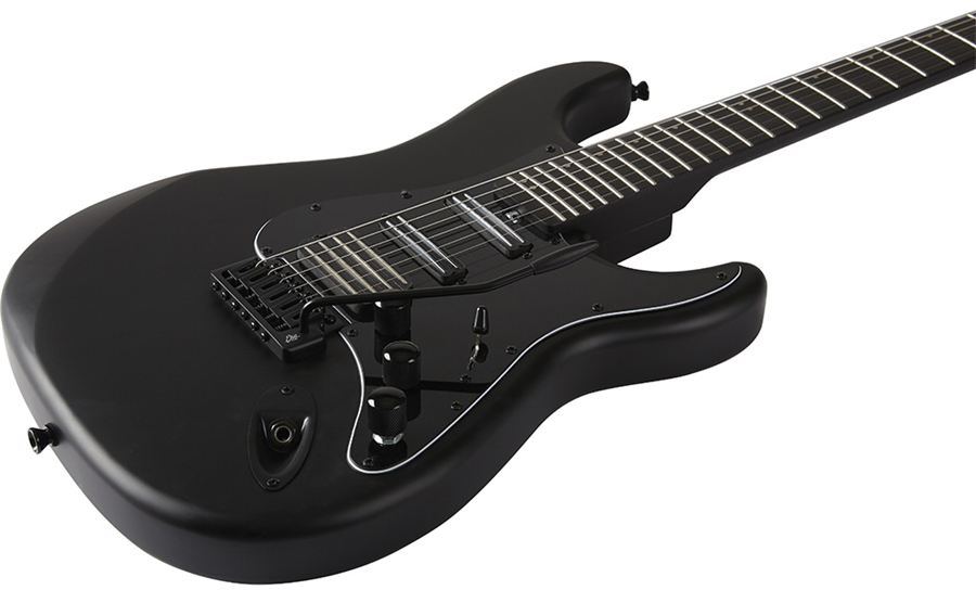 Eko Aire Stealth Hss Trem Wpc - Matt Black - Metal electric guitar - Variation 2