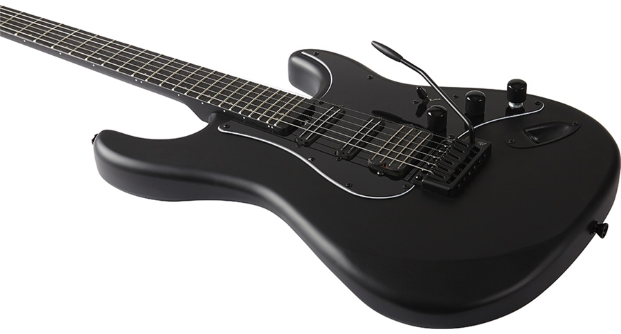 Eko Aire Stealth Hss Trem Wpc - Matt Black - Metal electric guitar - Variation 3