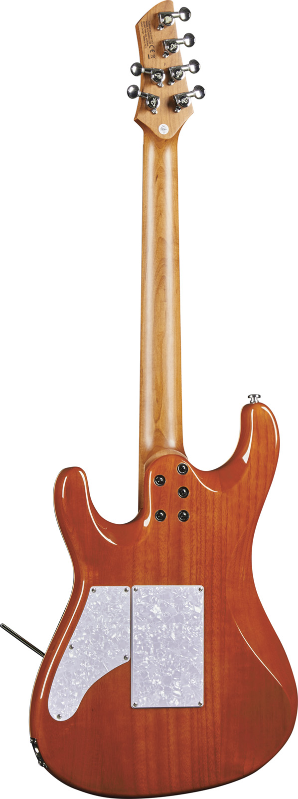 Eko Aurora 400 Trem Hh Mn - Flamed Amber Burst - Str shape electric guitar - Variation 1