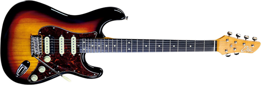 Eko Aire V-nos Original Hss Trem Wpc - Sunburst - Str shape electric guitar - Main picture