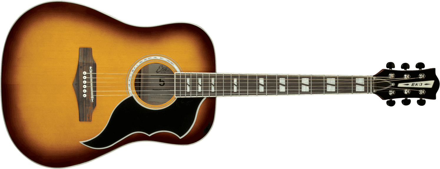 Eko Ranger Vr Vi Epicea Sapelli - Honey Burst - Acoustic guitar & electro - Main picture