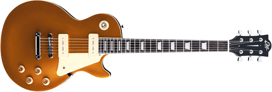 Eko Vl-480 P-90 Tribute Starter 2s Ht Wpc - Gold Sparkle - Tel shape electric guitar - Main picture