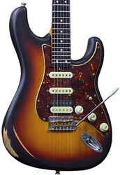 Str shape electric guitar Eko Original Aire Relic - Sunburst