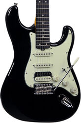 Str shape electric guitar Eko Original Aire V-NOS - Black