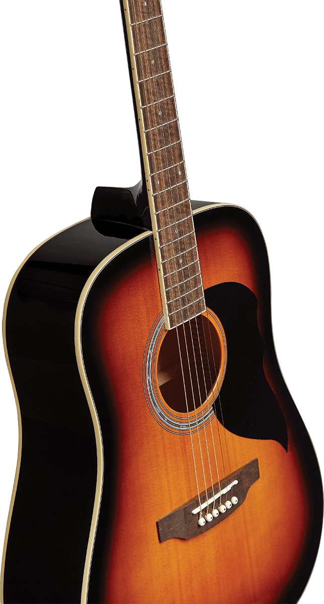 Eko Ranger 6 Dreadnought - Brown Sunburst - Acoustic guitar & electro - Variation 1