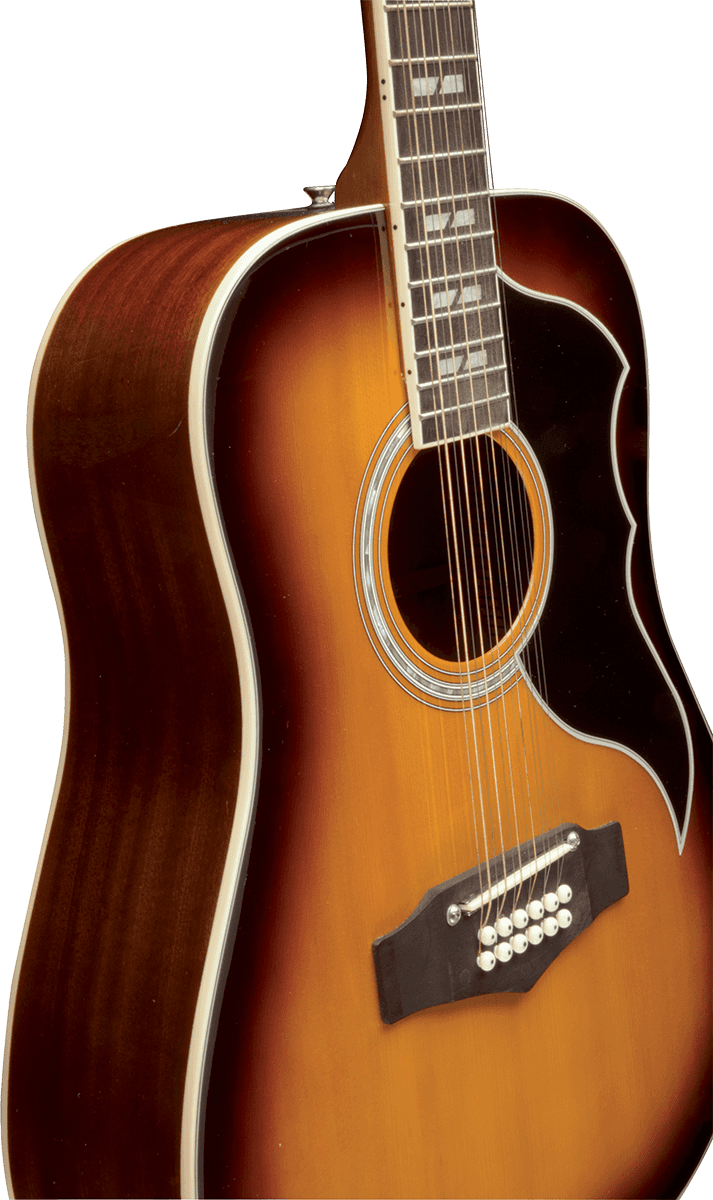 Eko Ranger Vr Xii 12-cordes Epicea Sapelli - Honey Burst - Acoustic guitar & electro - Variation 2