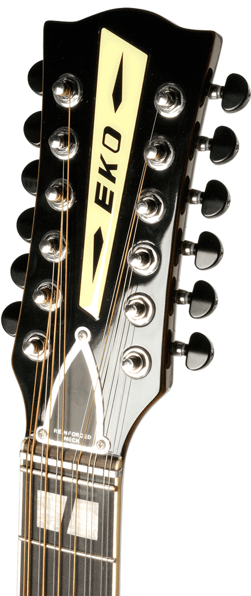 Eko Ranger Vr Xii 12-cordes Epicea Sapelli - Vintage Natural - Acoustic guitar & electro - Variation 2