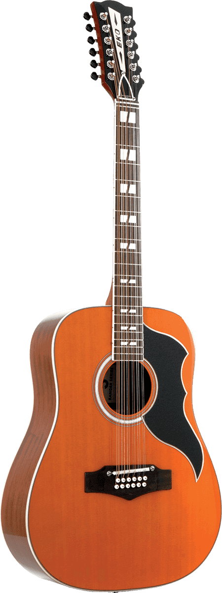 Eko Ranger Vr Xii 12-cordes Epicea Sapelli - Vintage Natural - Acoustic guitar & electro - Variation 3