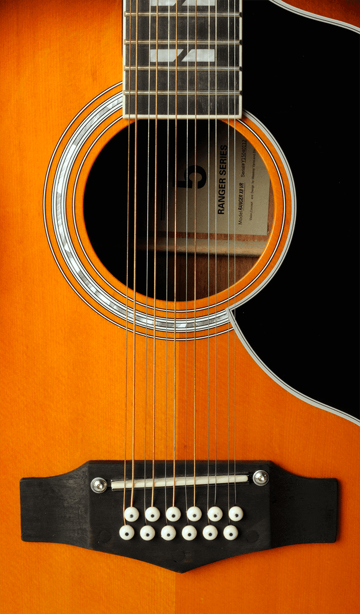 Eko Ranger Vr Xii 12-cordes Epicea Sapelli - Honey Burst - Acoustic guitar & electro - Variation 4