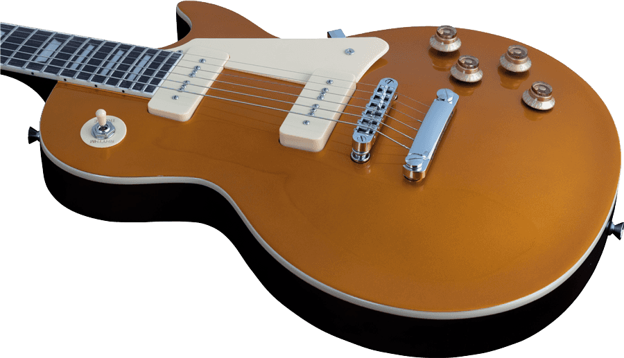 Eko Vl-480 P-90 Tribute Starter 2s Ht Wpc - Gold Sparkle - Tel shape electric guitar - Variation 3