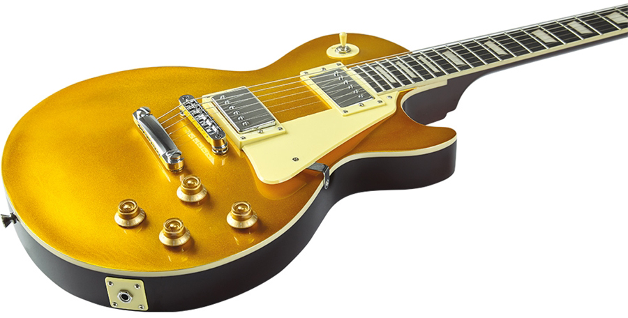 Eko Vl-480 Tribute Starter 2h Ht Wpc - Aged Gold Sparkle - Tel shape electric guitar - Variation 2
