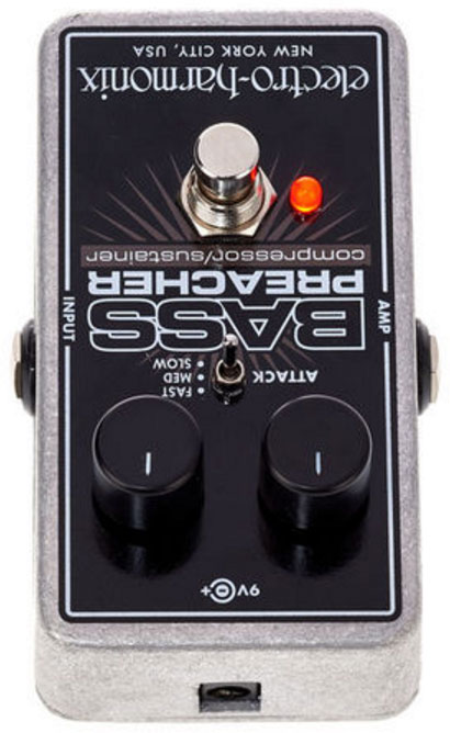 Electro Harmonix Bass Preacher Compressor Sustainer - Compressor, sustain & noise gate effect pedal for bass - Variation 1