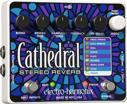 Electro Harmonix Cathedral Xo Stereo Reverb - Reverb, delay & echo effect pedal - Main picture