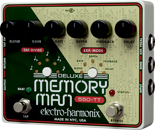 Electro Harmonix Deluxe Memory Man Wtt With Tap Tempo Delay - Reverb, delay & echo effect pedal - Main picture