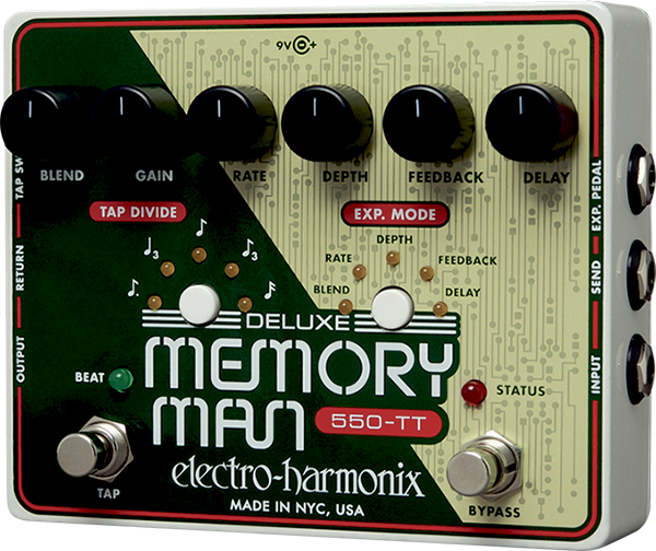 Electro Harmonix Deluxe Memory Man Wtt With Tap Tempo 550 Delay - Reverb, delay & echo effect pedal - Main picture