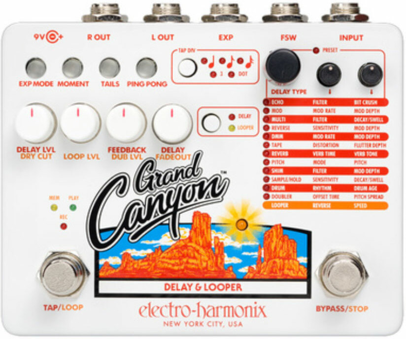 Electro Harmonix Grand Canyon Delay & Looper - Looper effect pedal - Main picture