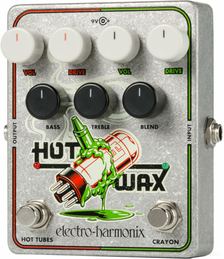 Electro Harmonix Hot Wax Dual Overdrive - Overdrive, distortion & fuzz effect pedal - Main picture