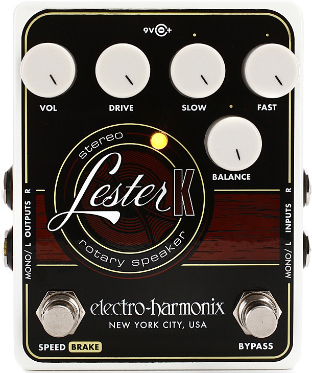 Electro Harmonix Lester K Stereo Rotary Speaker - Modulation, chorus, flanger, phaser & tremolo effect pedal - Main picture