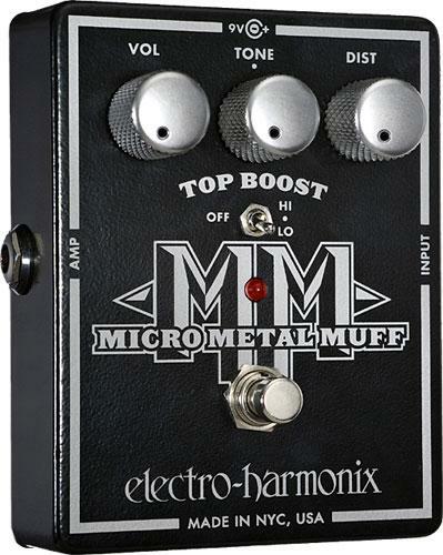 Electro Harmonix Micro Metal Muff Xo Distorsion With Top Boost - Overdrive, distortion & fuzz effect pedal - Main picture