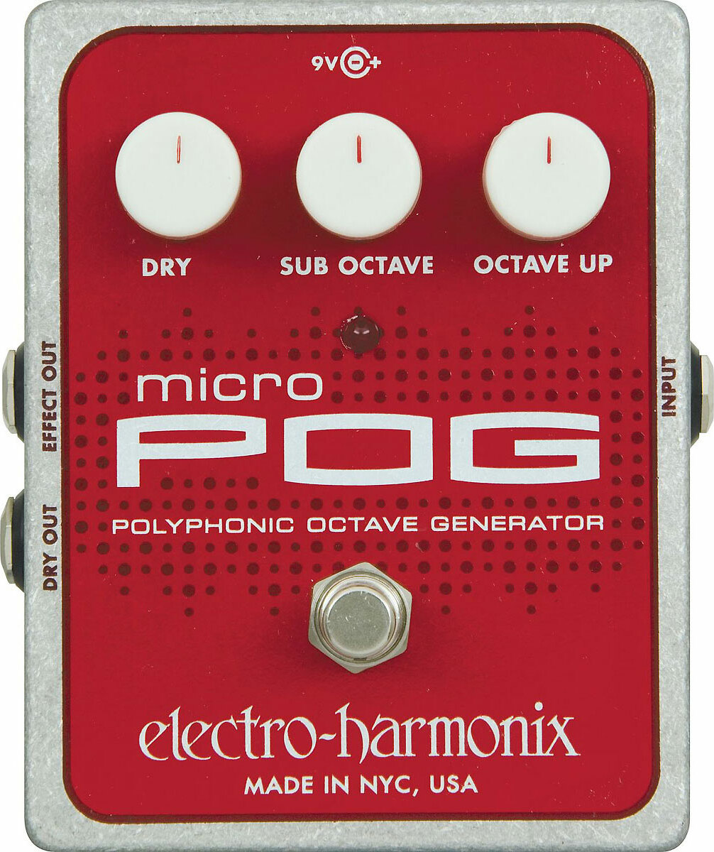 Electro Harmonix Micro Pog Xo Polyphonic Octave Generator - Harmonizer effect pedal - Main picture
