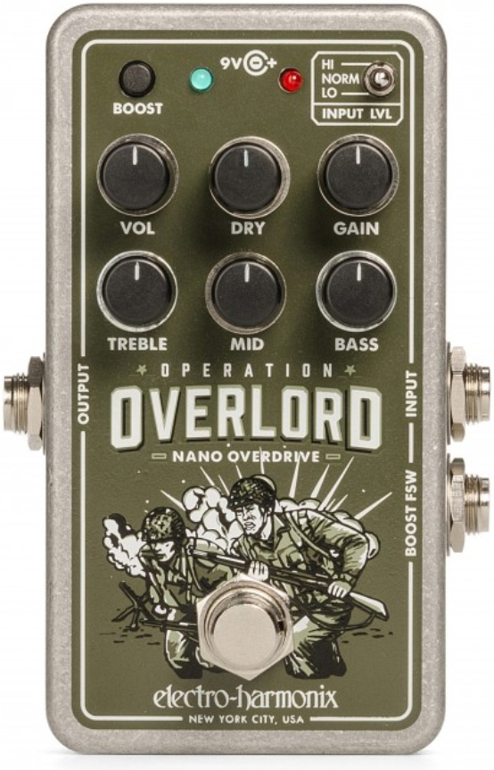 Electro Harmonix Nano Operation Overlord Allied Overdrive - Overdrive, distortion & fuzz effect pedal - Main picture