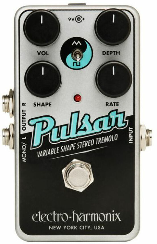 Electro Harmonix Nano Pulsar Variable Shape Stereo Tremolo - Modulation, chorus, flanger, phaser & tremolo effect pedal - Main picture