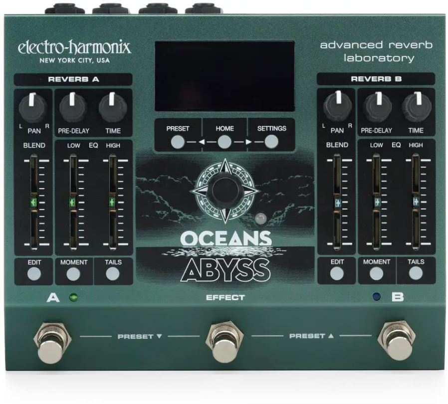Electro Harmonix Oceans Abyss - Reverb, delay & echo effect pedal - Main picture