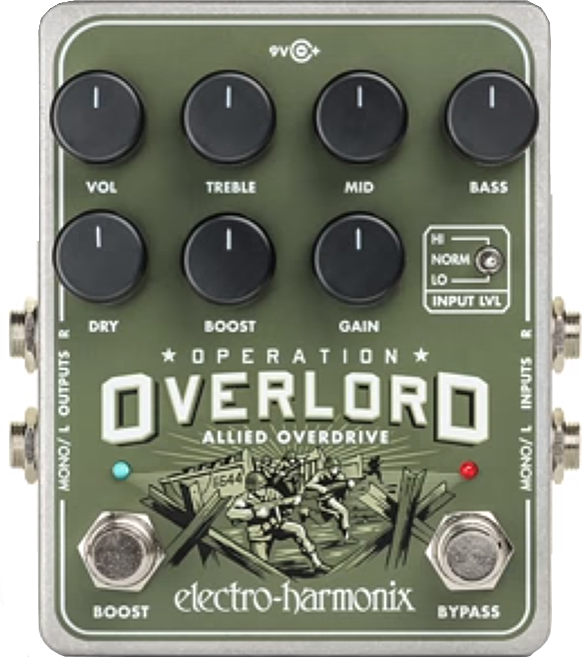 Electro Harmonix Operation Overlord Allied Overdrive - Overdrive, distortion & fuzz effect pedal - Main picture