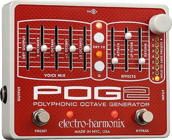 Electro Harmonix Pog2 Xo Polyphonic Octave Generator - Harmonizer effect pedal - Main picture