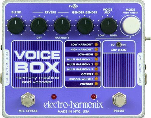 Electro Harmonix Voice Box Vocal Harmony Machine Vocoder - Compressor, sustain & noise gate effect pedal - Main picture