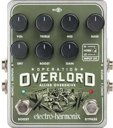 Overdrive, distortion & fuzz effect pedal Electro harmonix Operation Overlord Allied Overdrive