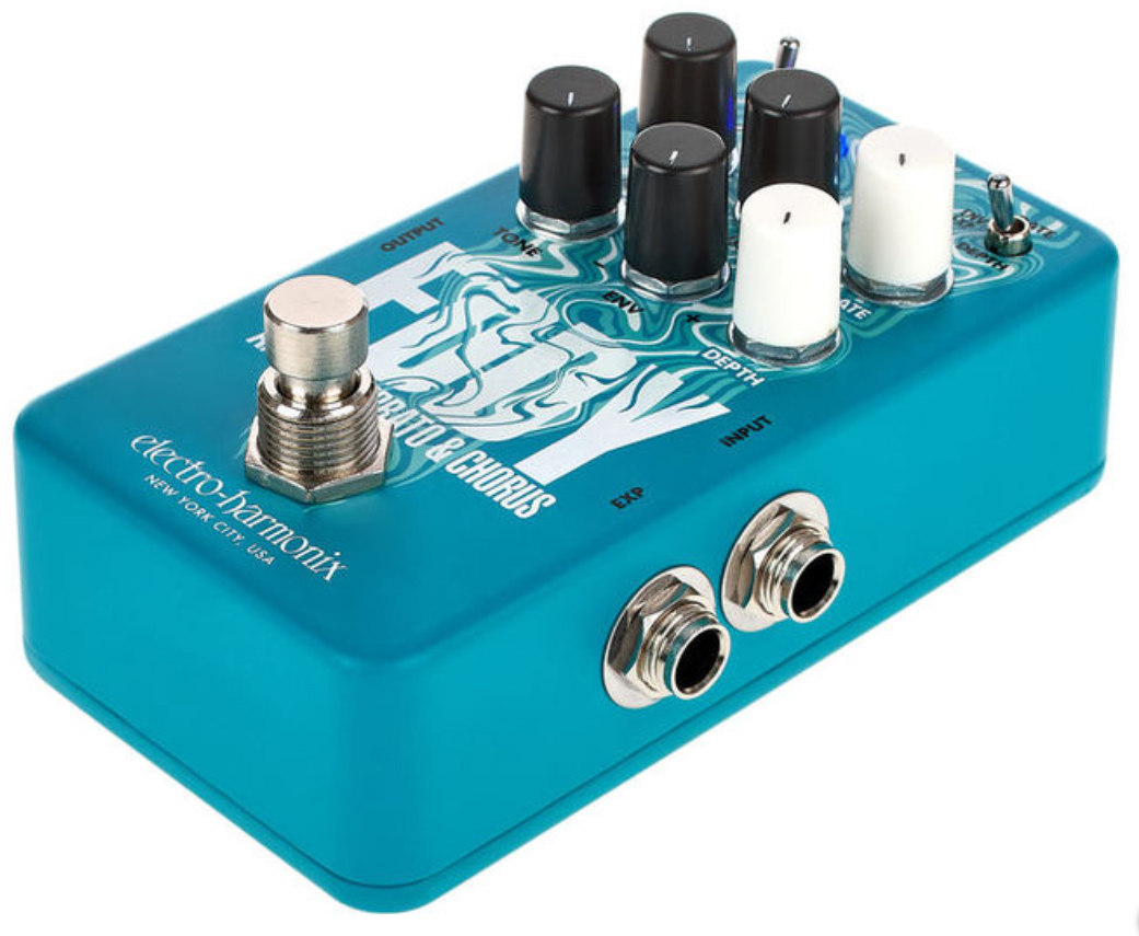 Electro Harmonix Eddy Vibrato Chorus - Modulation, chorus, flanger, phaser & tremolo effect pedal - Variation 1