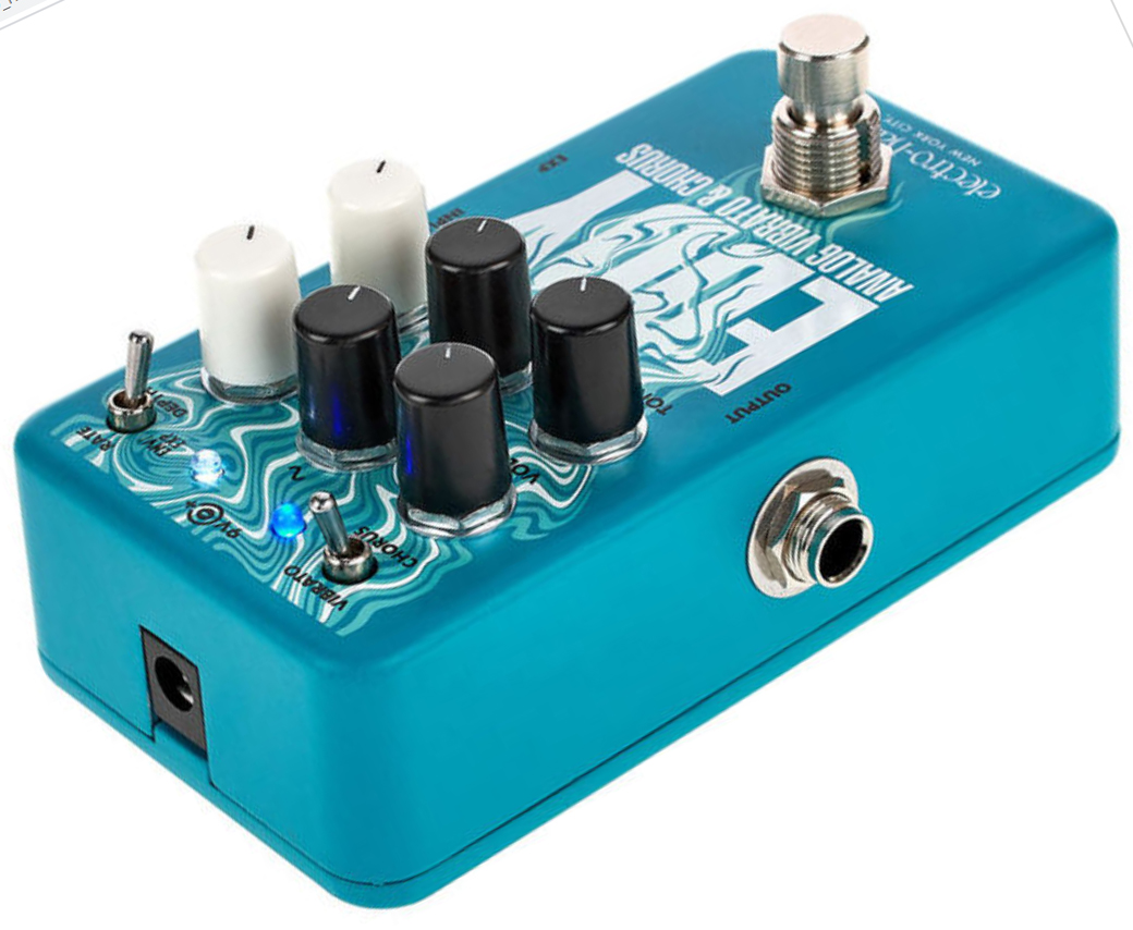 Electro Harmonix Eddy Vibrato Chorus - Modulation, chorus, flanger, phaser & tremolo effect pedal - Variation 2