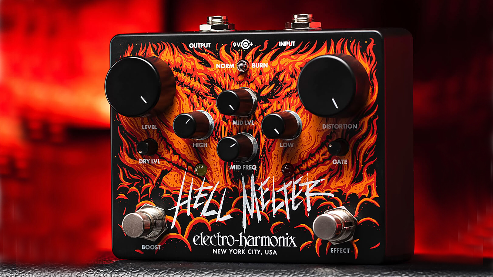 Electro Harmonix Hell Melter - Overdrive, distortion & fuzz effect pedal - Variation 1