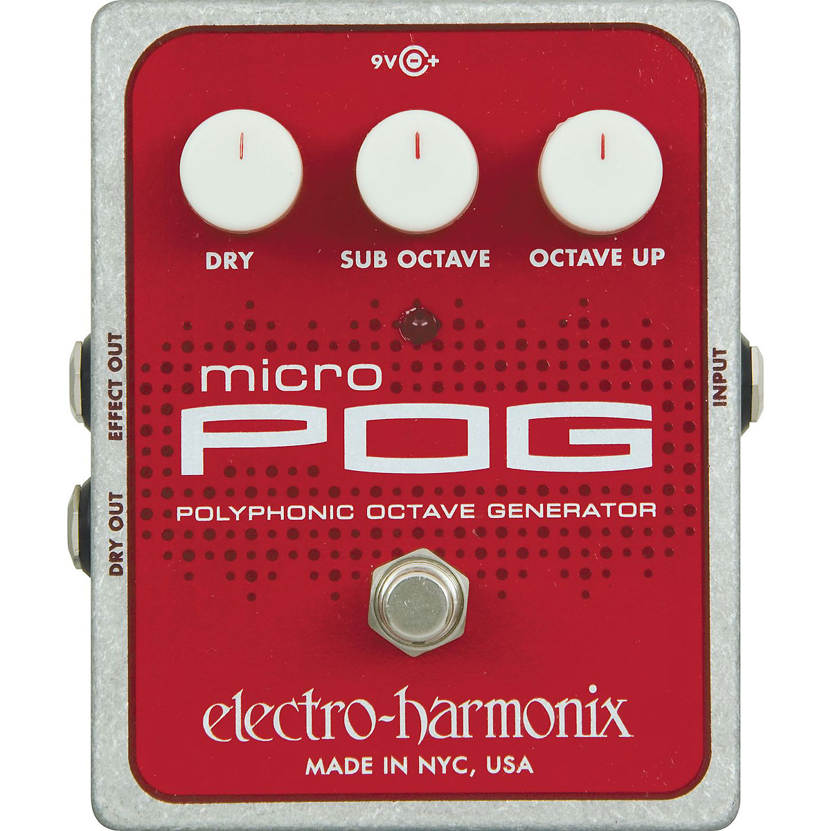 Electro Harmonix Micro Pog Xo Polyphonic Octave Generator - Harmonizer effect pedal - Variation 2