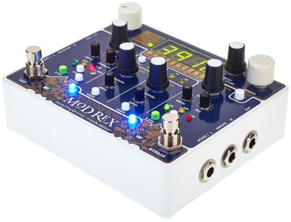 Electro Harmonix Mod Rex Polyrhytmic Modulator - Modulation, chorus, flanger, phaser & tremolo effect pedal - Variation 1
