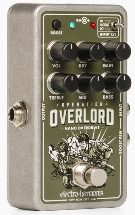 Electro Harmonix Nano Operation Overlord Allied Overdrive - Overdrive, distortion & fuzz effect pedal - Variation 1