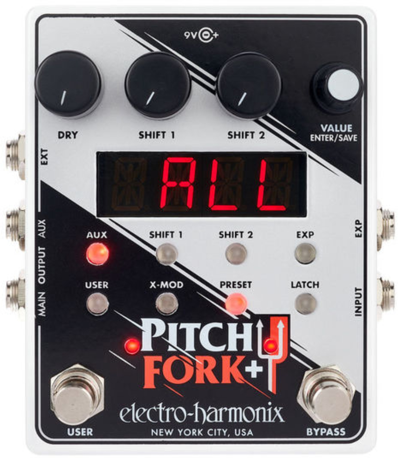 Electro harmonix Pitch Fork + Harmonizer effect pedal