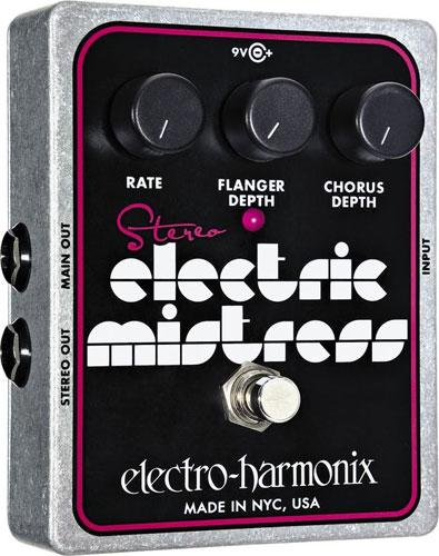 Modulation, chorus, flanger, phaser & tremolo effect pedal Electro harmonix Stereo Electric Mistress