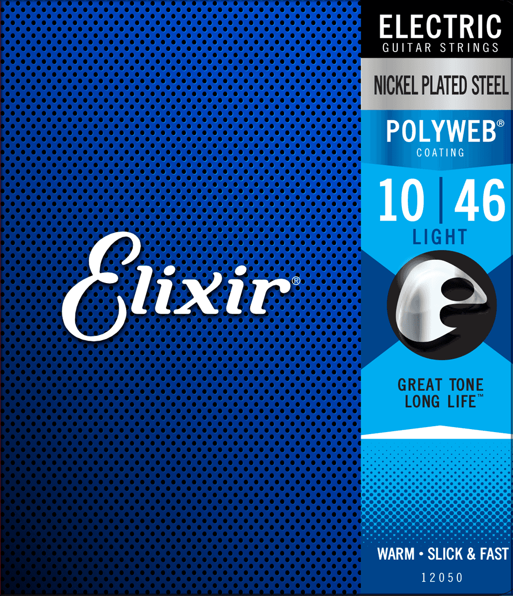 Elixir 12050 Polyweb Nps Round Wound Electric Guitar Light 6c 10-46 - Electric guitar strings - Main picture