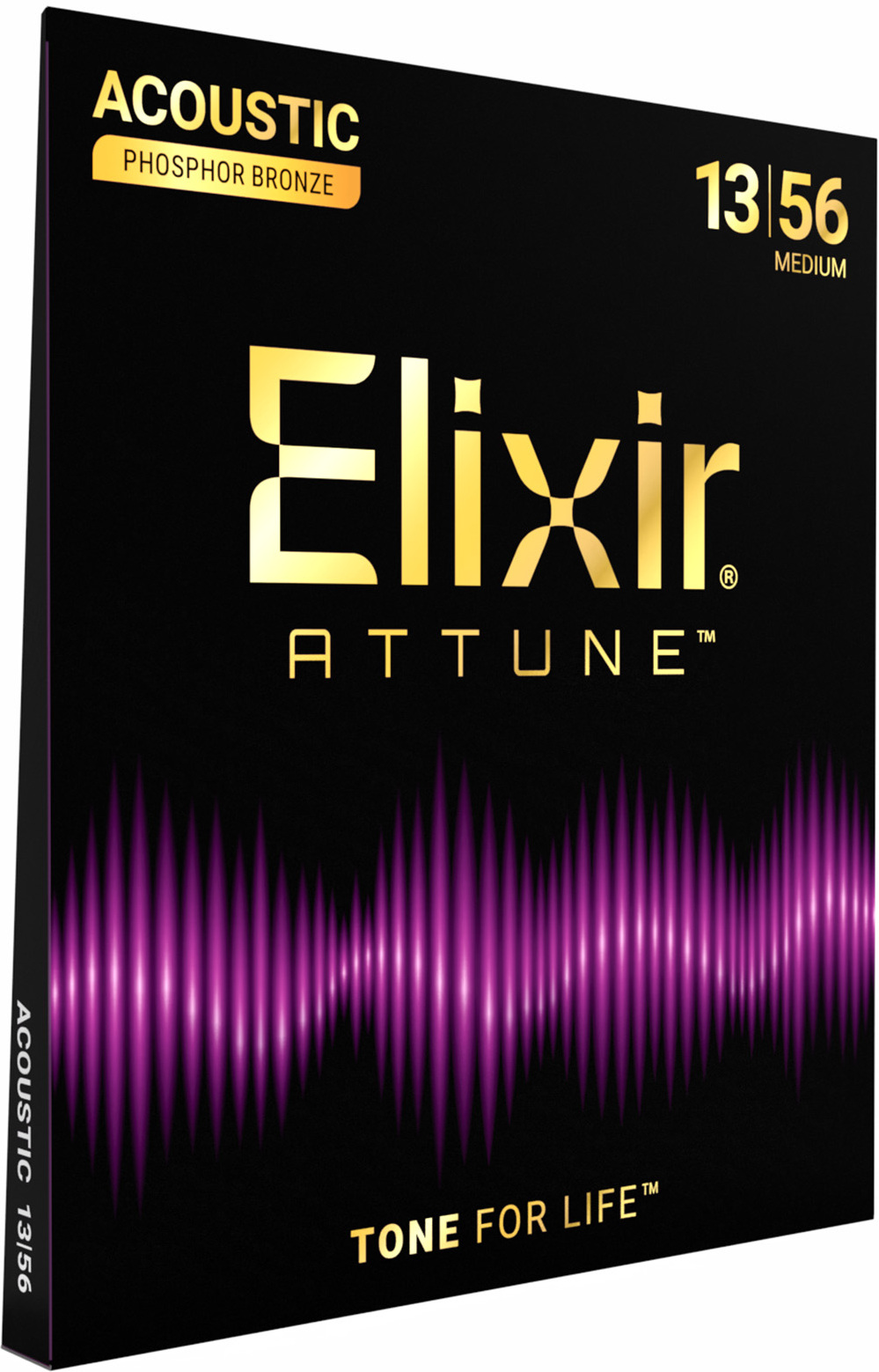 Elixir Jeu De 6 Cordes 21102 Attune Phos.bronze. M 13-56 - Acoustic guitar strings - Main picture