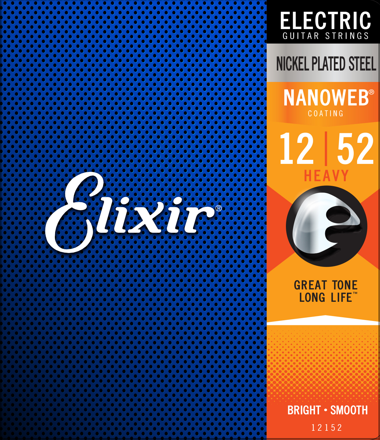 Elixir Jeu De 6 Cordes Electric (6) 12152 Nanoweb Nickel Plated Steel  Heavy 12-52 - Electric guitar strings - Main picture