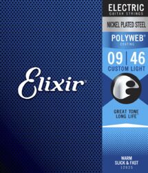 Electric guitar strings Elixir 12025 Electric Guitar 6-String Set Polyweb NPS Wound 9-46 - Set of strings