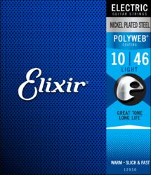 Electric guitar strings Elixir 12050 Electric Guitar 6-String Set Polyweb NPS Wound 10-46 - Set of strings