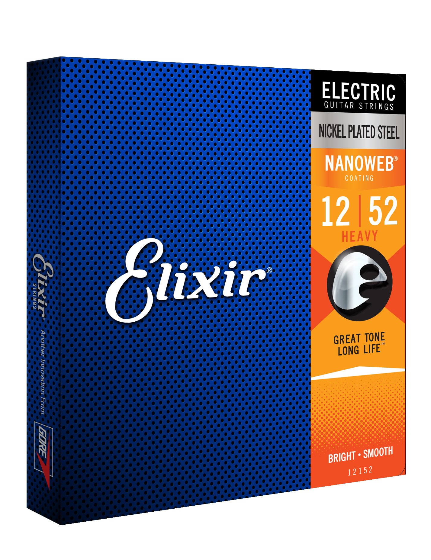 Elixir Jeu De 6 Cordes Electric (6) 12152 Nanoweb Nickel Plated Steel  Heavy 12-52 - Electric guitar strings - Variation 1