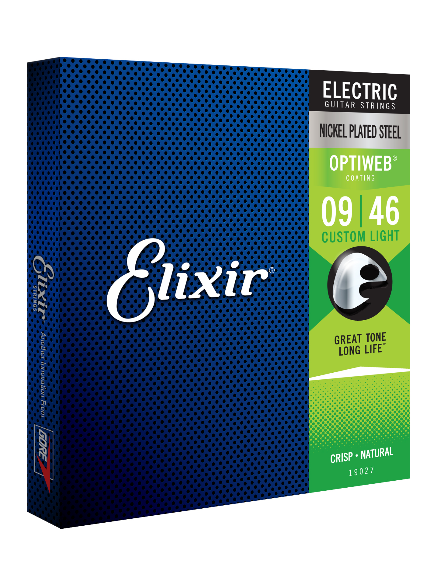 Elixir 19027 Optiweb Nps Round Wound Electric Guitar 6c 9-46 - Electric guitar strings - Variation 1
