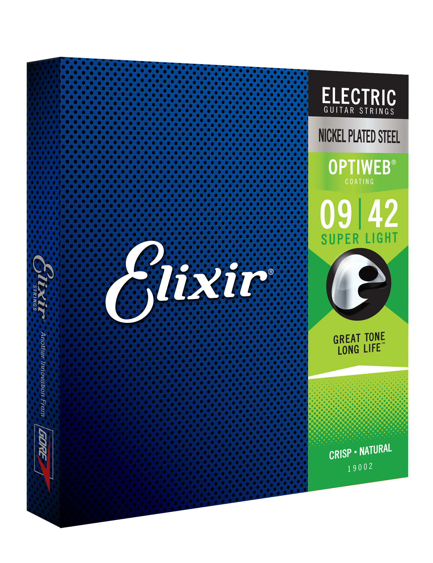 Elixir 19002 Optiweb Nps Round Wound Electric Guitar 6c 9-42 - Electric guitar strings - Variation 1