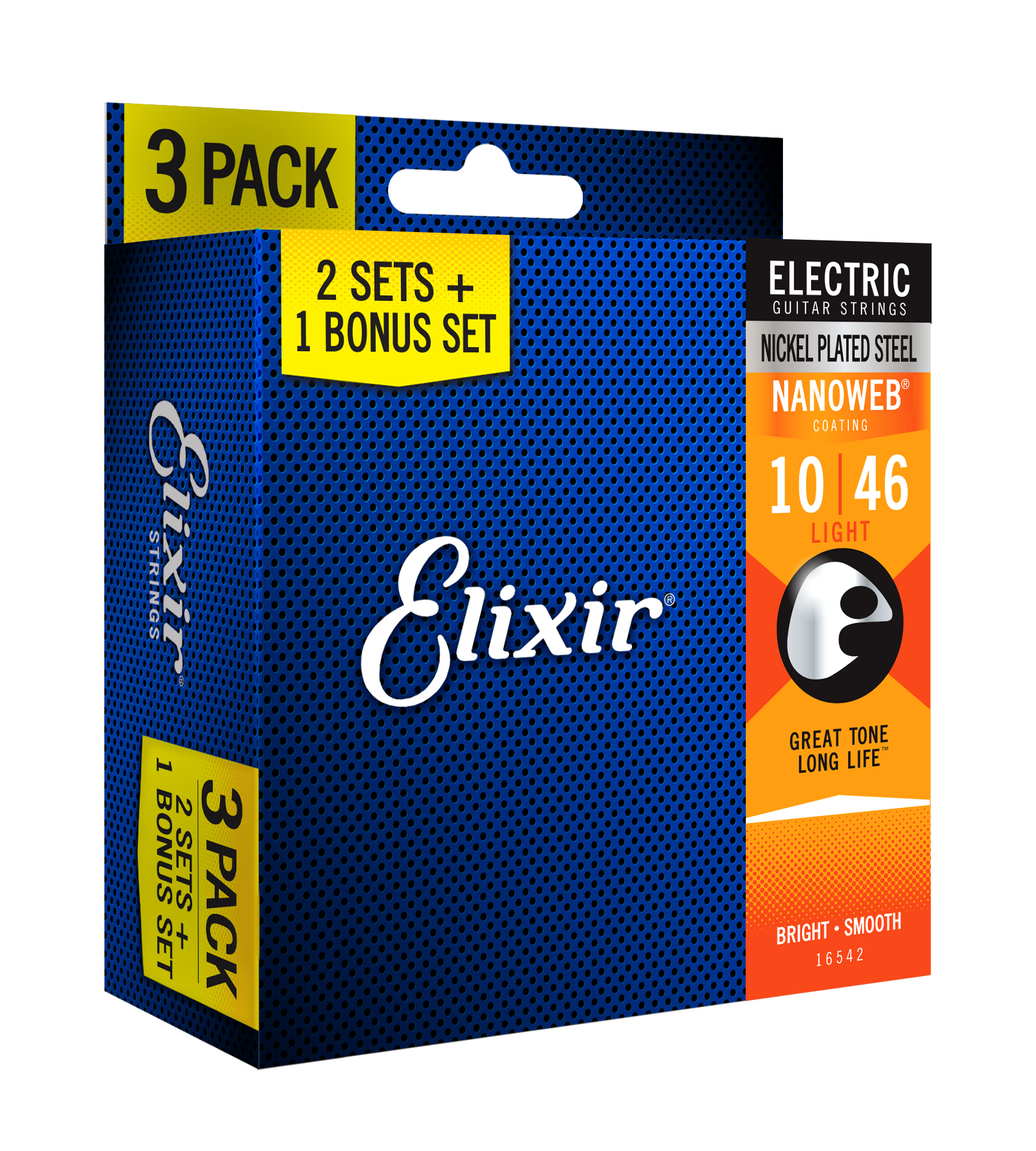 Elixir Pack Of 3 Set 12052 set of strings Acoustic guitar strings