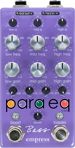 Empress Bass Para Eq - EQ & enhancer effect pedal for bass - Main picture